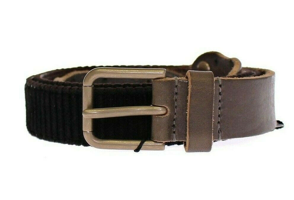 Dolce & Gabbana Brown Leather Logo Cintura Gürtel Belt -   -  Dolce & Gabbana.