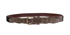 Dolce & Gabbana Brown Leather Logo Cintura Gürtel Belt -   -  Dolce & Gabbana.