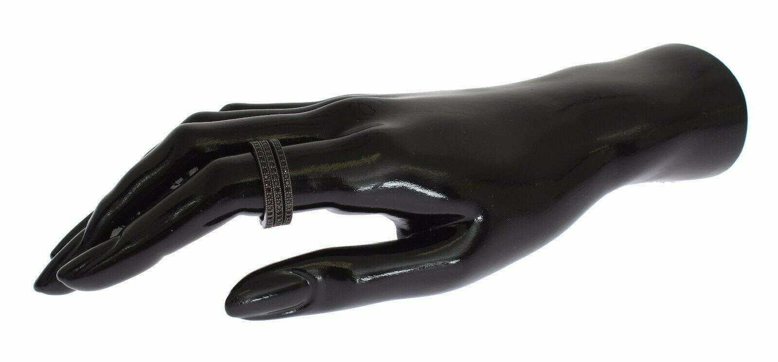 Nialaya Black CZ 925 Sterling Silver Womens -   -  Nialaya.