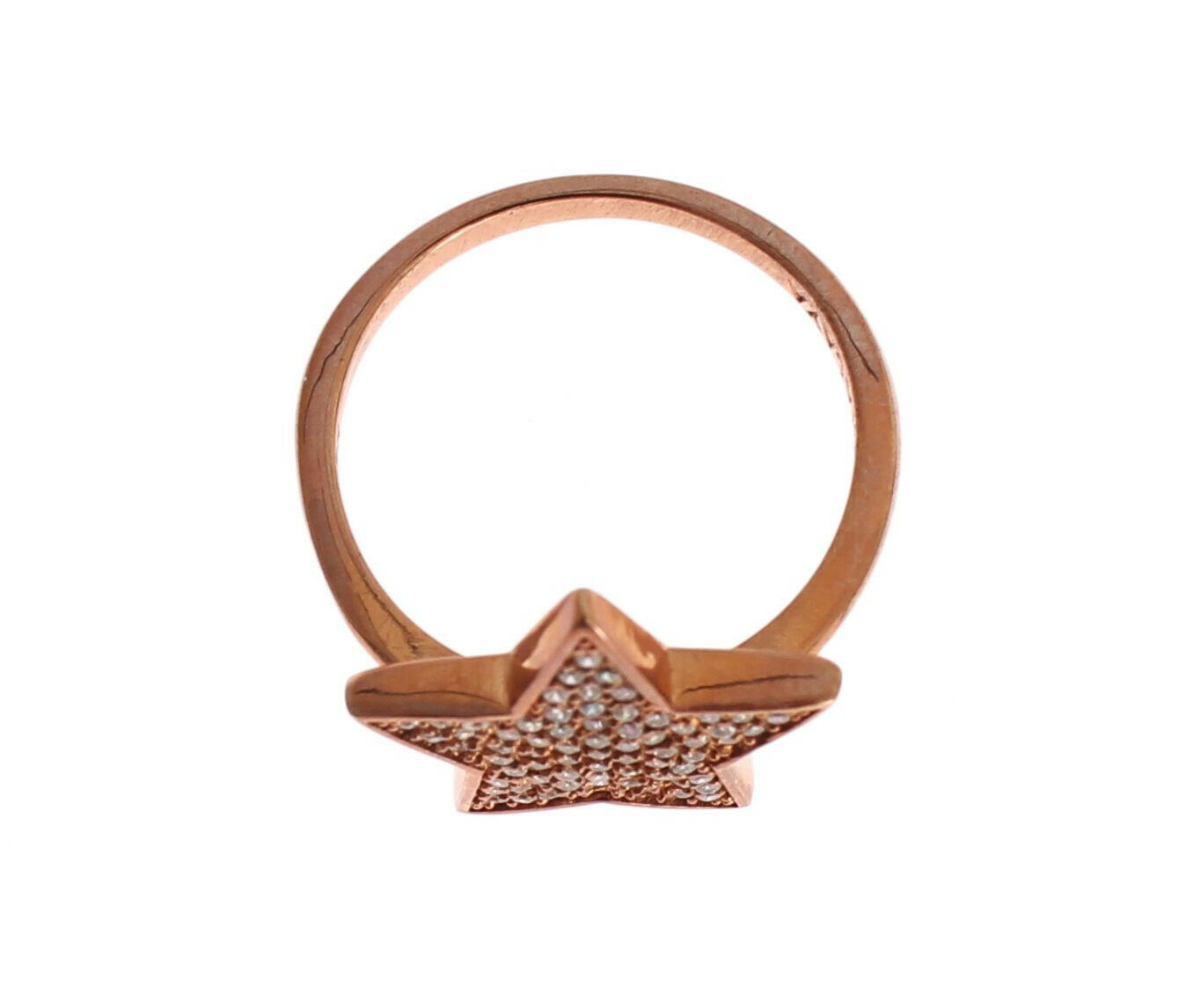 Nialaya Womens Clear CZ Star 925 Silver Ring -   -  Nialaya.