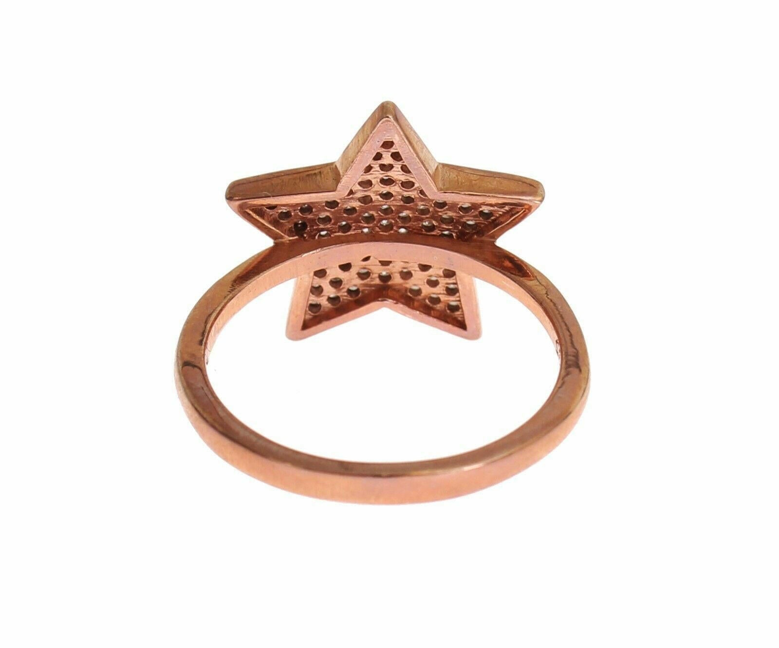 Nialaya Womens Clear CZ Star 925 Silver Ring -   -  Nialaya.