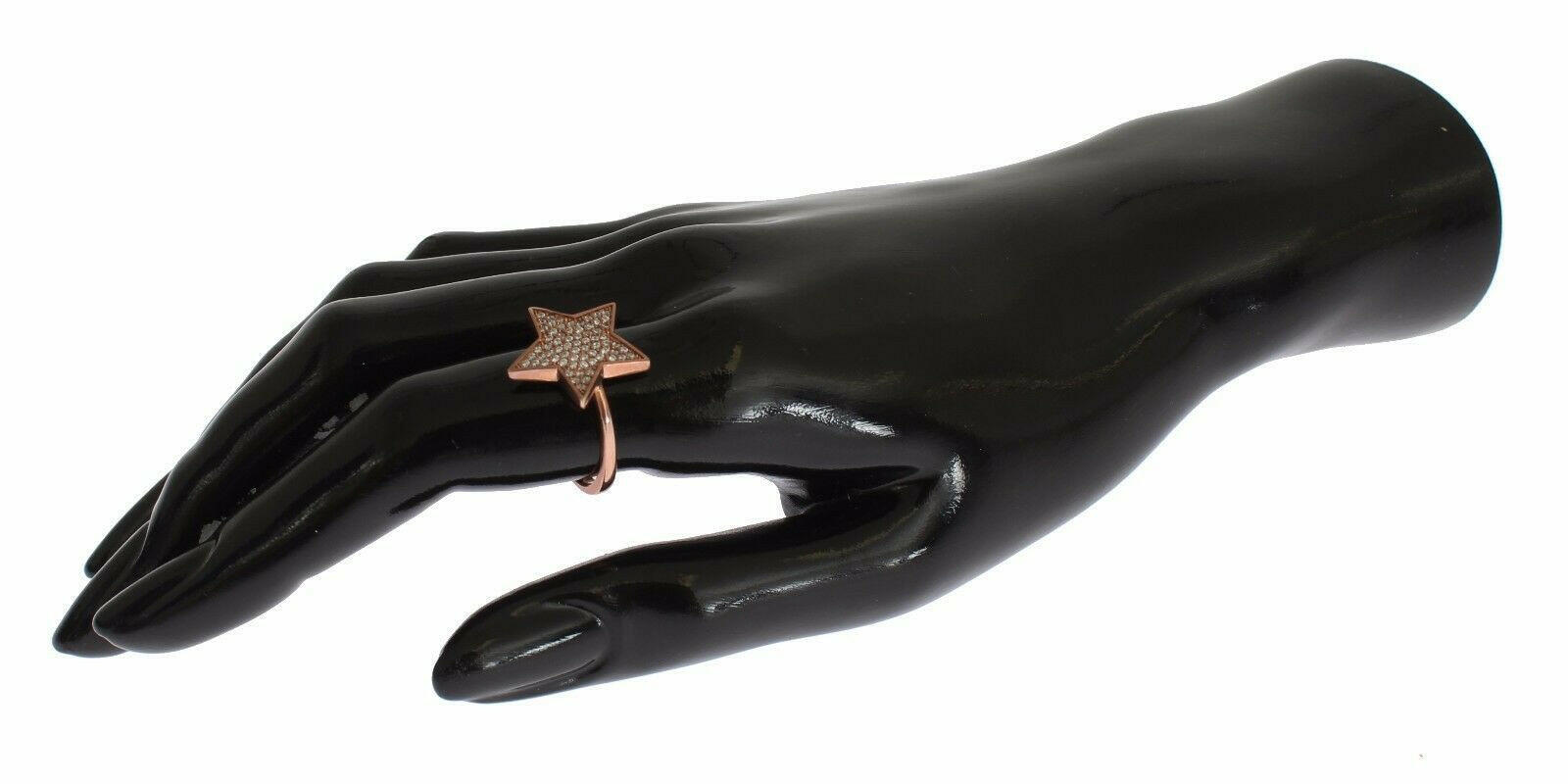 Nialaya Womens Clear CZ Star 925 Silver Ring -   -  Nialaya.