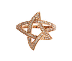 Nialaya Womens Clear CZ Gold 925 Silver Ring -   -  Nialaya.