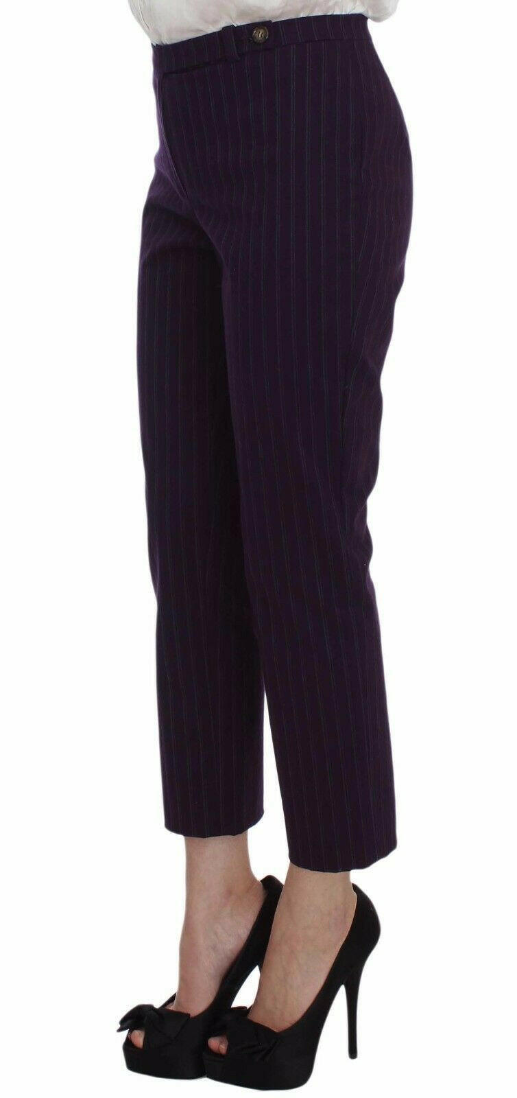 BENCIVENGA Purple Striped Stretch Coat Blazer Pants Suit -   -  BENCIVENGA.
