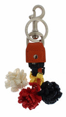 Dolce & Gabbana Multicolor Raffia Leather Clasp Finder Chain Keyring -   -  Dolce & Gabbana.