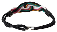 Costume National Multicolor Rope Leather Rustic Hook Buckle Belt -   -  Costume National.