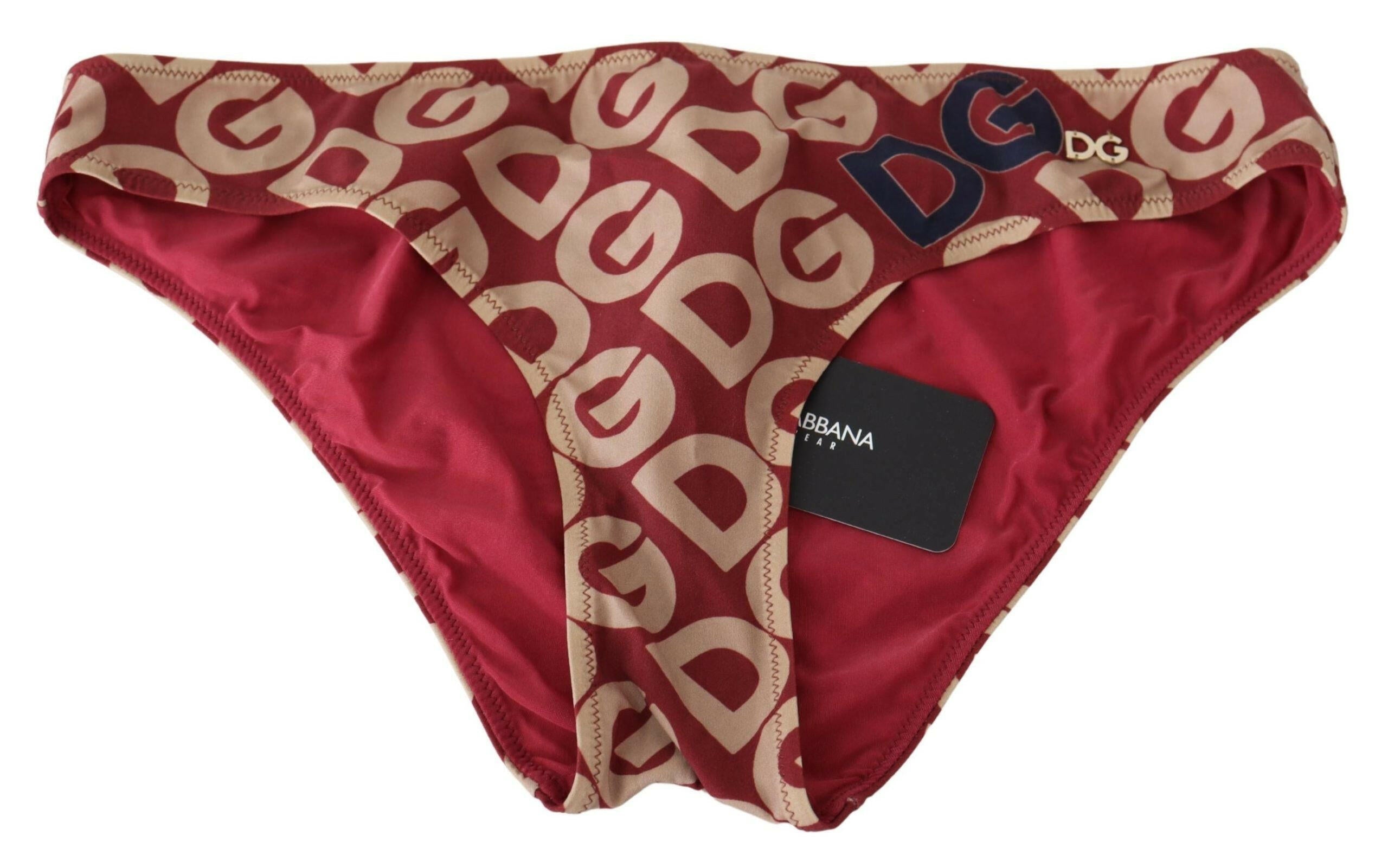Dolce & Gabbana Multicolor DG Logo Print Bottom Beachwear Bikini Swimsuit -   -  Dolce & Gabbana.