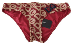 Dolce & Gabbana Multicolor DG Logo Print Bottom Beachwear Bikini Swimsuit -   -  Dolce & Gabbana.