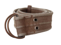 Dolce & Gabbana Beige Leather Logo Belt Sling Cintura Buckle Belt -   -  Dolce & Gabbana.