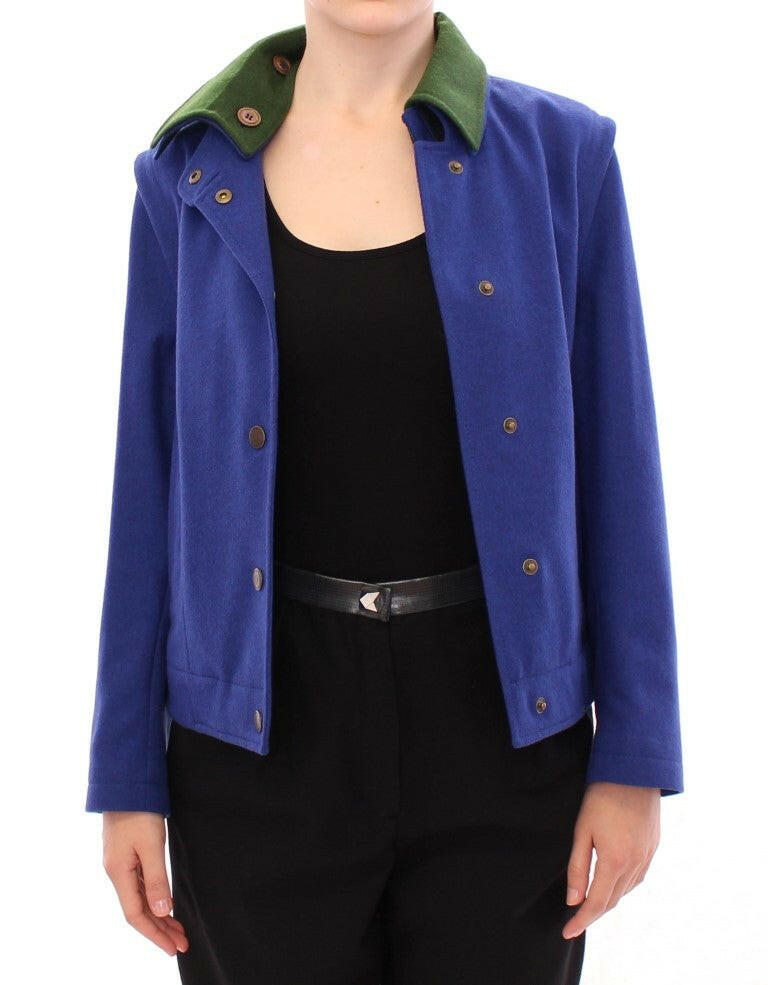 Andrea Incontri Habsburg Blue Green Wool Jacket Coat -   -  Andrea Incontri.