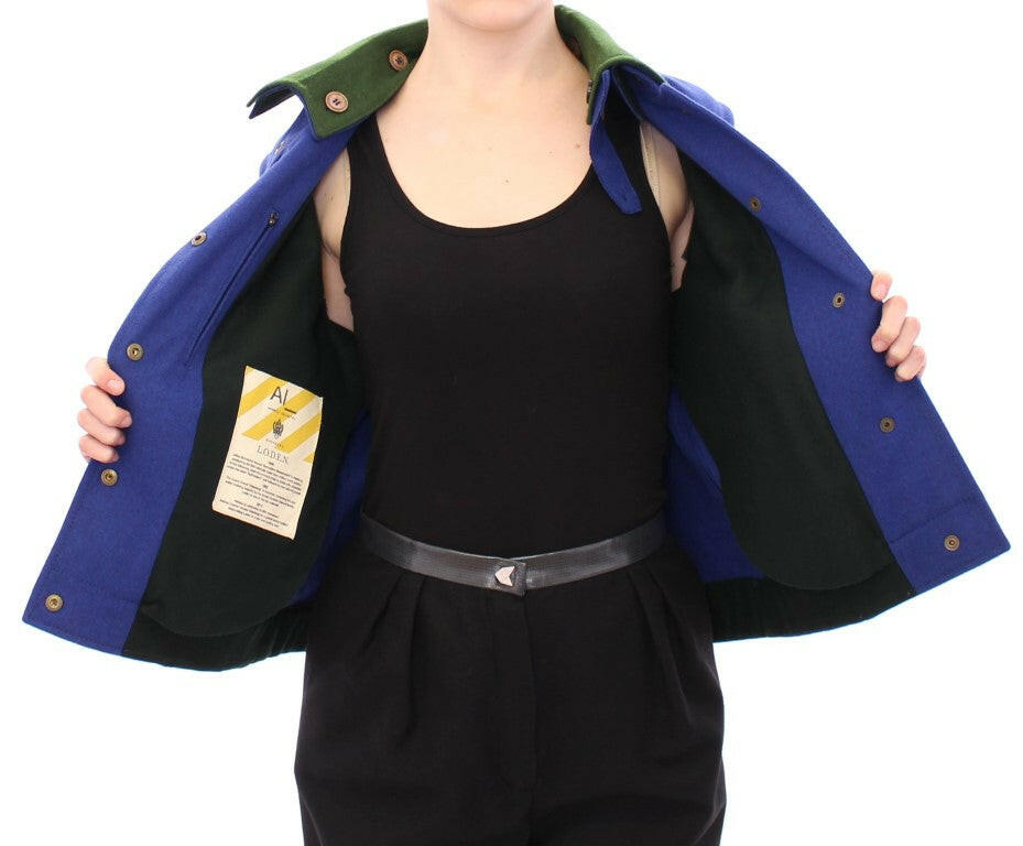Andrea Incontri Habsburg Blue Green Wool Jacket Coat -   -  Andrea Incontri.