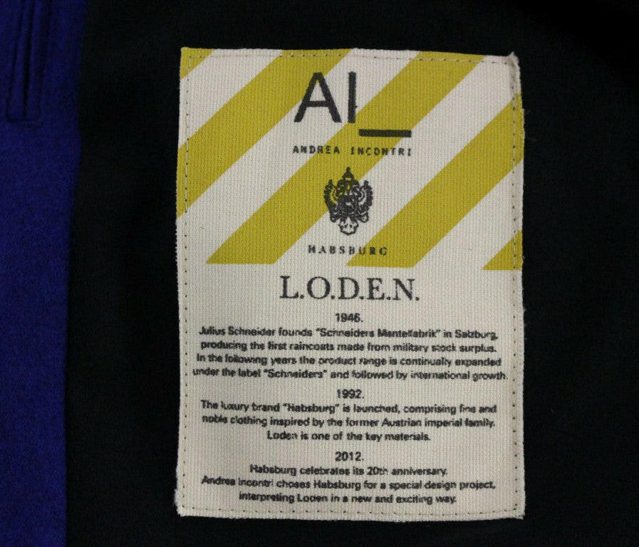 Andrea Incontri Habsburg Blue Green Wool Jacket Coat -   -  Andrea Incontri.
