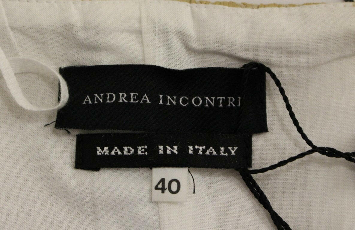 Andrea Incontri Beige Silk Cami Tank Top -   -  Andrea Incontri.