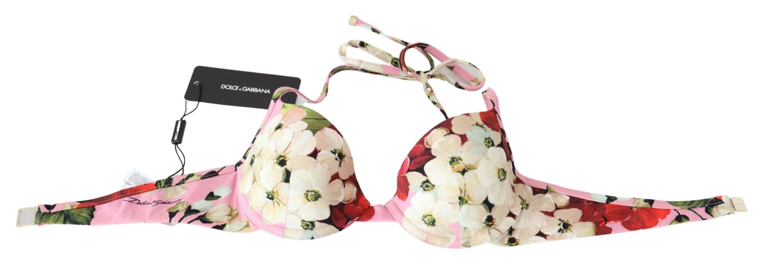 Dolce & Gabbana Multicolor Floral Swimsuit Beachwear Bikini Tops -   -  Dolce & Gabbana.