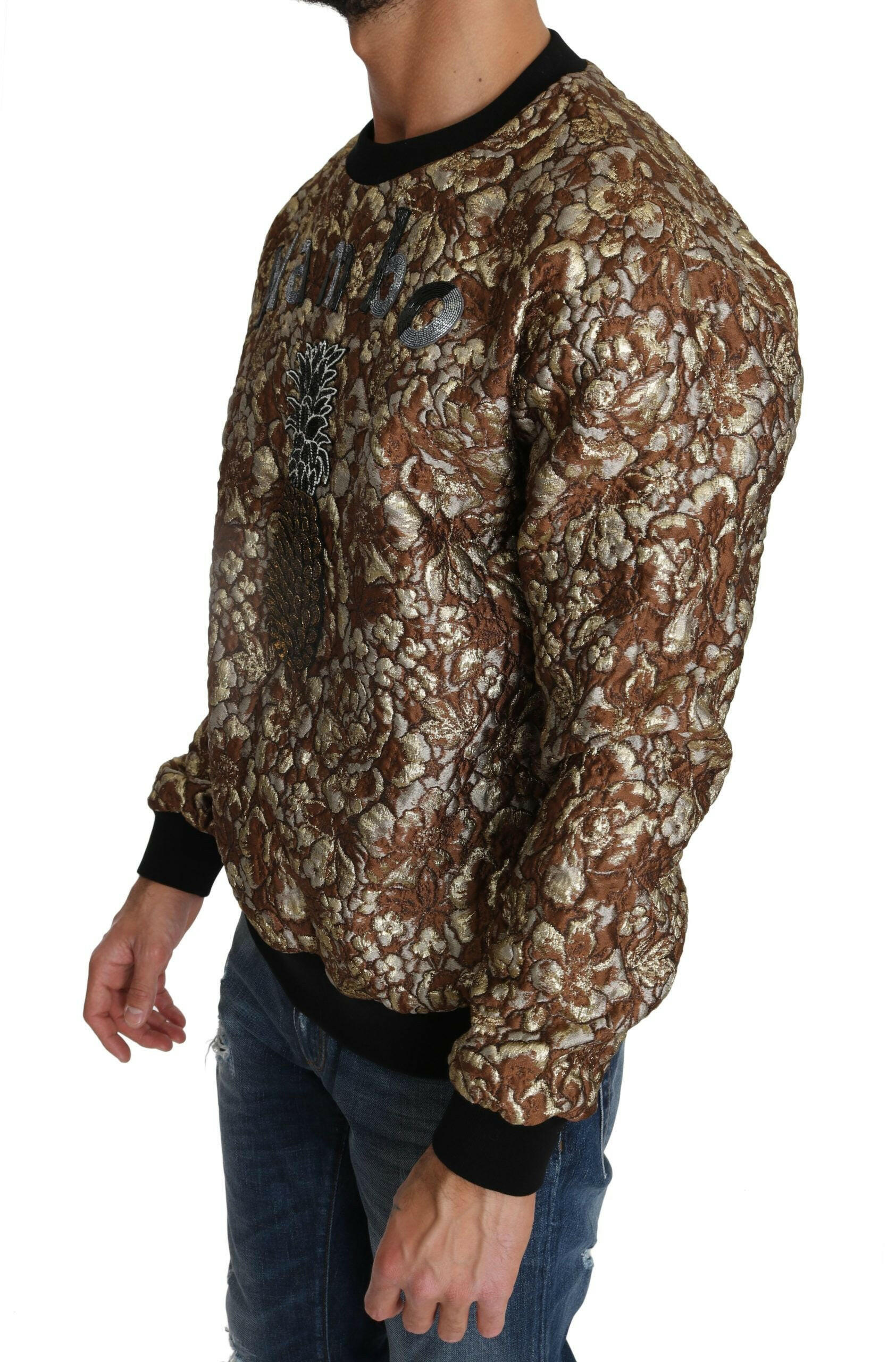 Dolce & Gabbana Multicolor MAMBO Jacquard Pineapple Pullover Sweater -   -  Dolce & Gabbana.