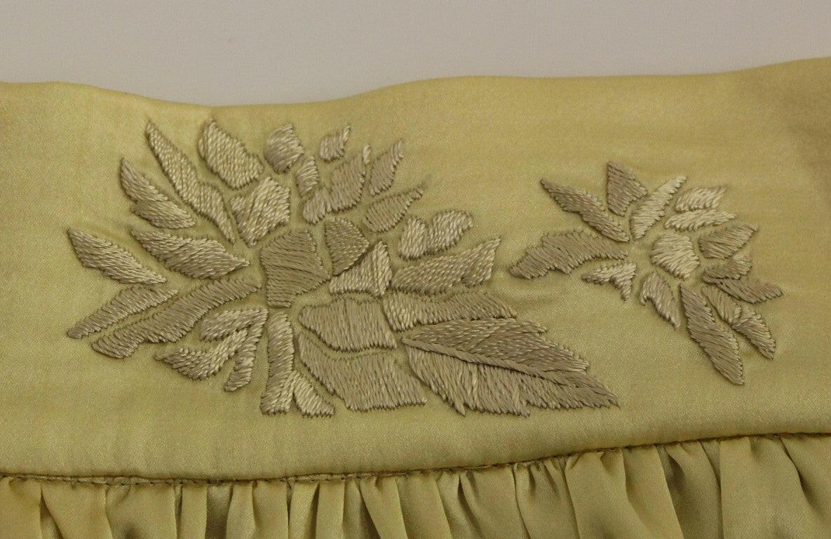 Andrea Incontri Beige Floral Embroidery Mini Skirt -   -  Andrea Incontri.