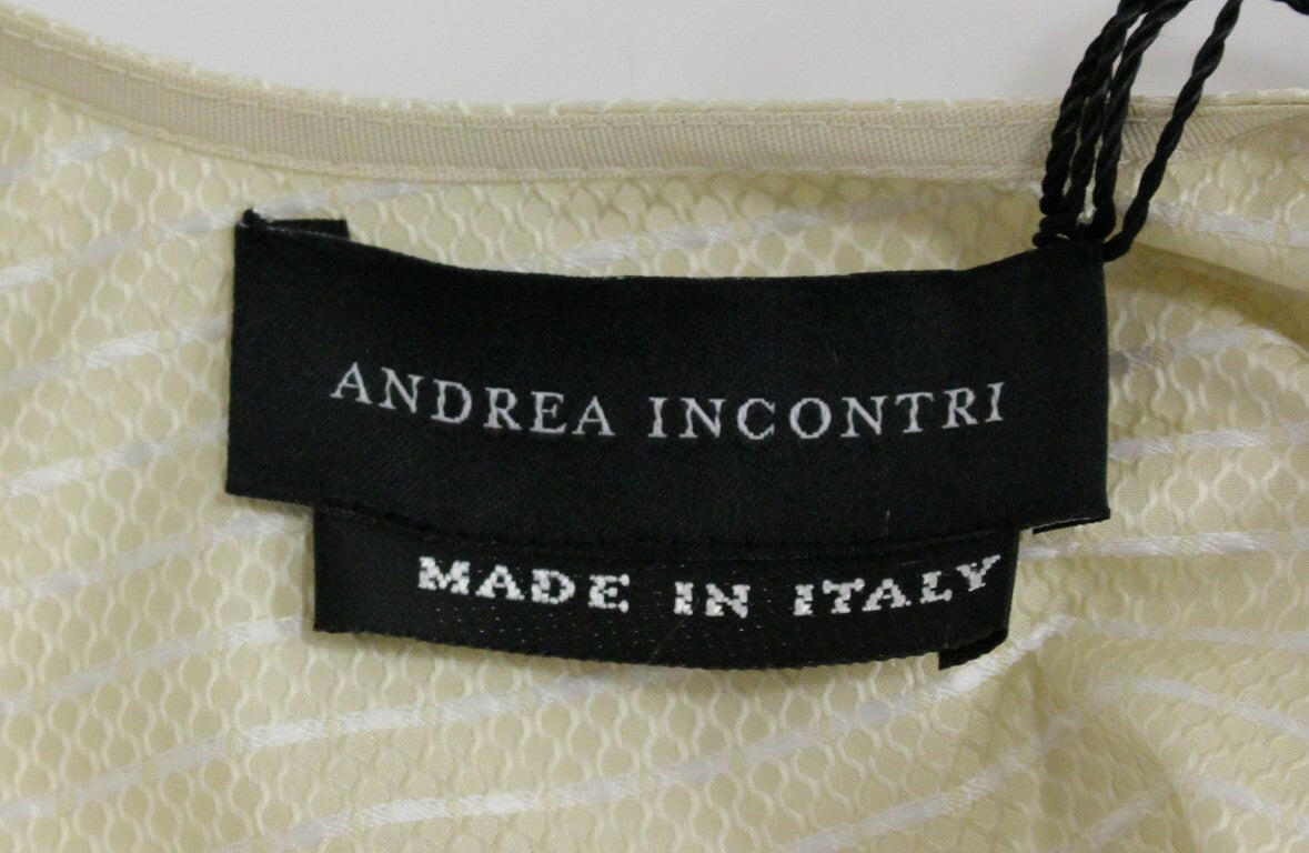 Andrea Incontri Beige Sleeveless Shift Mini Dress -   -  Andrea Incontri.