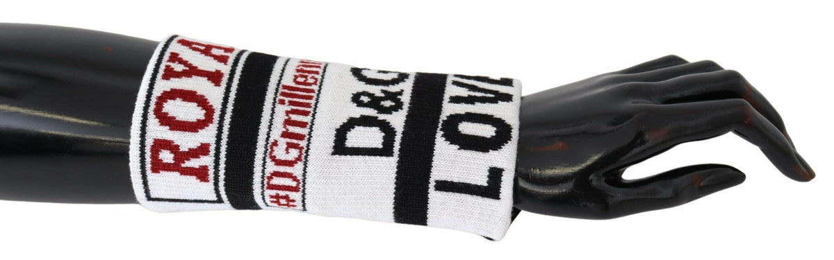 Dolce & Gabbana Multicolor Wool Knit D&G Love Wristband Wrap -   -  Dolce & Gabbana.
