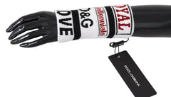 Dolce & Gabbana Multicolor Wool Knit D&G Love Wristband Wrap -   -  Dolce & Gabbana.