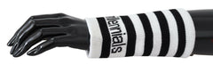 Dolce & Gabbana Black White Wool DGMillennials Wristband Wrap -   -  Dolce & Gabbana.