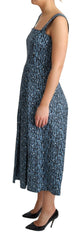 Dolce & Gabbana Blue Heart Cotton A-Line Stretch Dress -   -  Dolce & Gabbana.