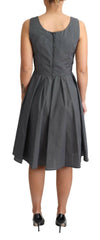 Dolce & Gabbana Black Polka Dotted Cotton A-Line Dress -   -  Dolce & Gabbana.