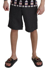 Dolce & Gabbana Black Polka Dots Beachwear Shorts Swimwear -   -  Dolce & Gabbana.