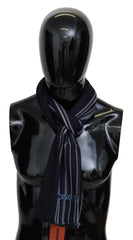 Missoni Multicolor Wool Striped Unisex Wrap Fringes Shawl -   -  Missoni.