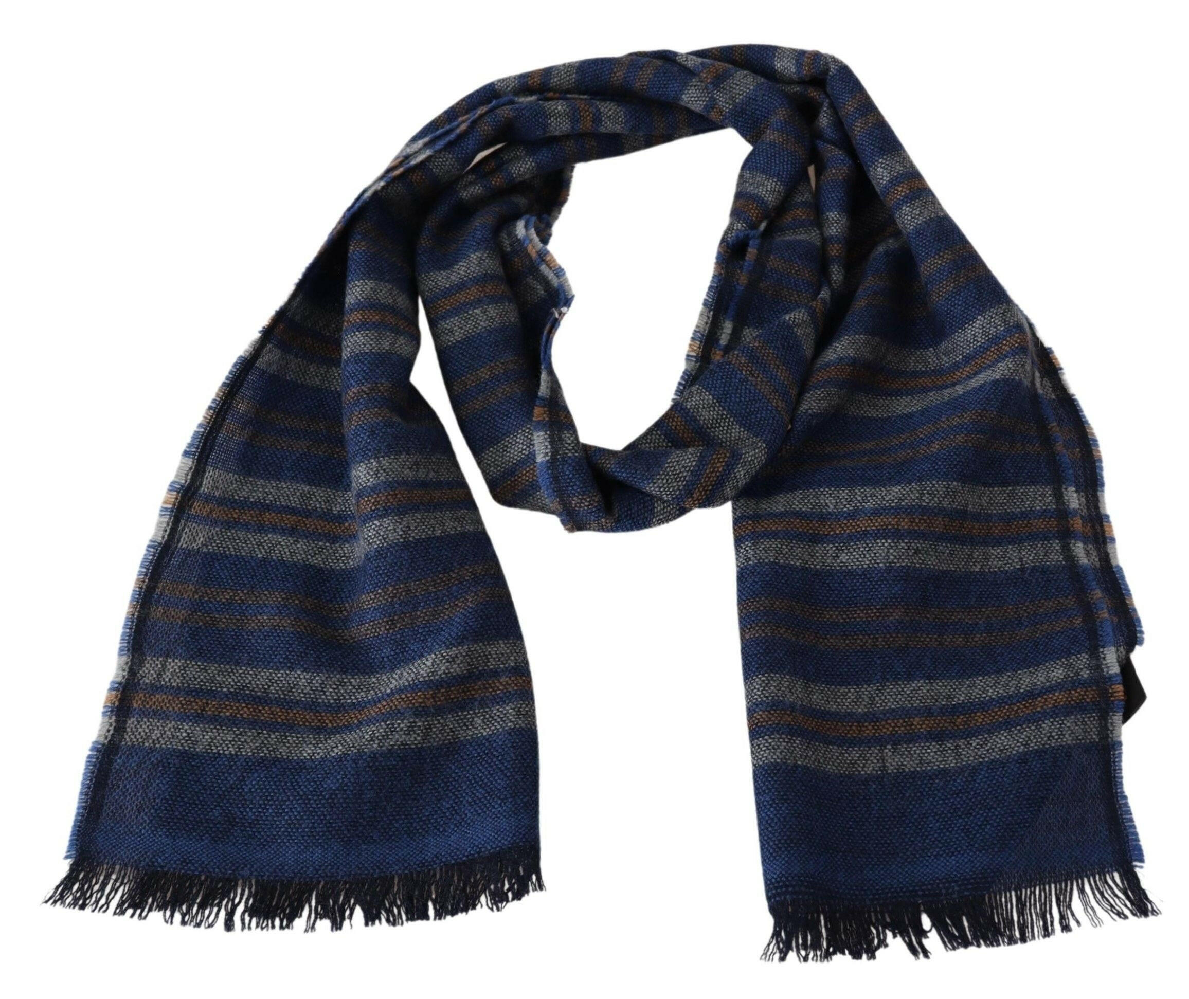 Missoni Multicolor Wool Striped Unisex Neck Wrap Shawl -   -  Missoni.