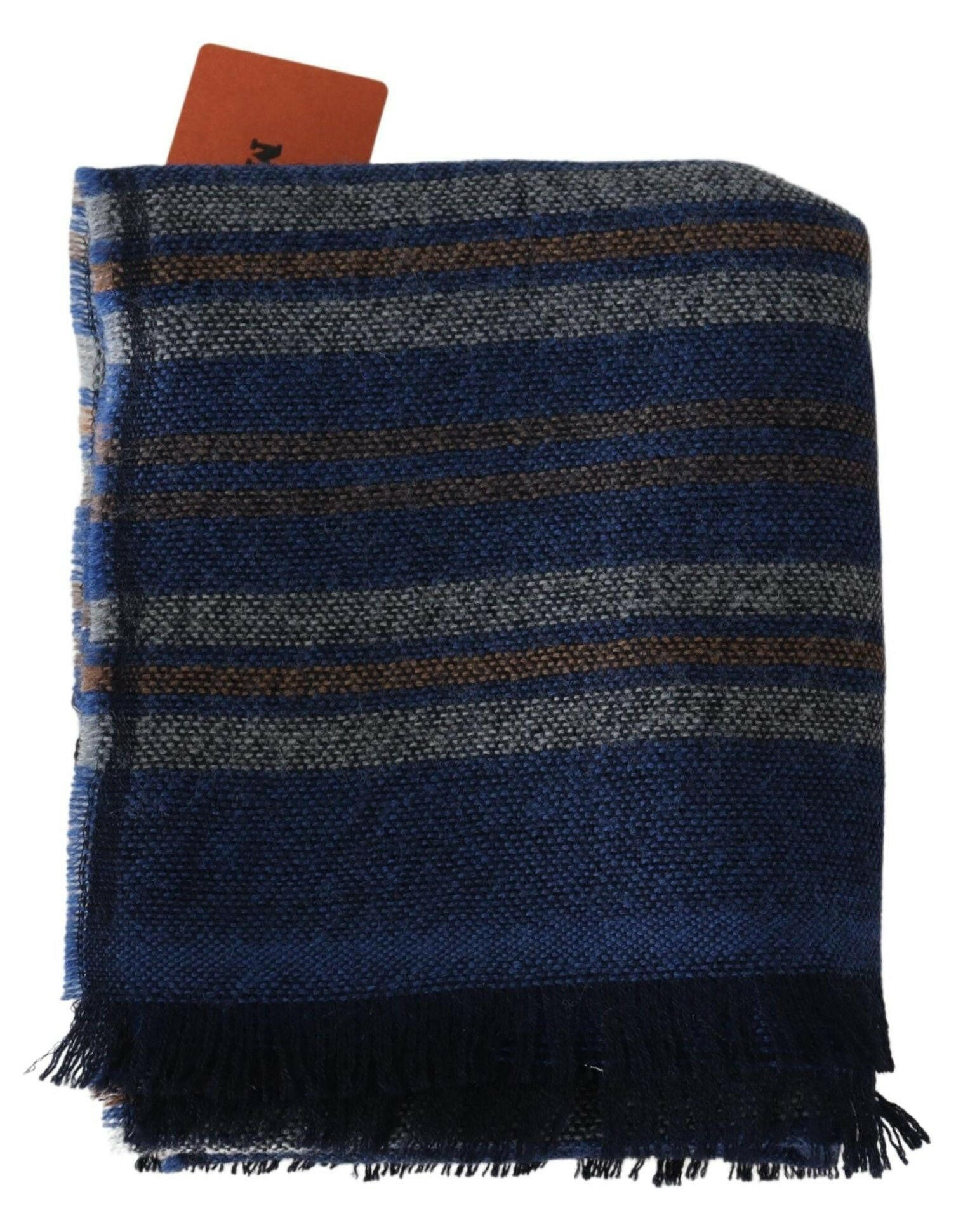Missoni Multicolor Wool Striped Unisex Neck Wrap Shawl -   -  Missoni.