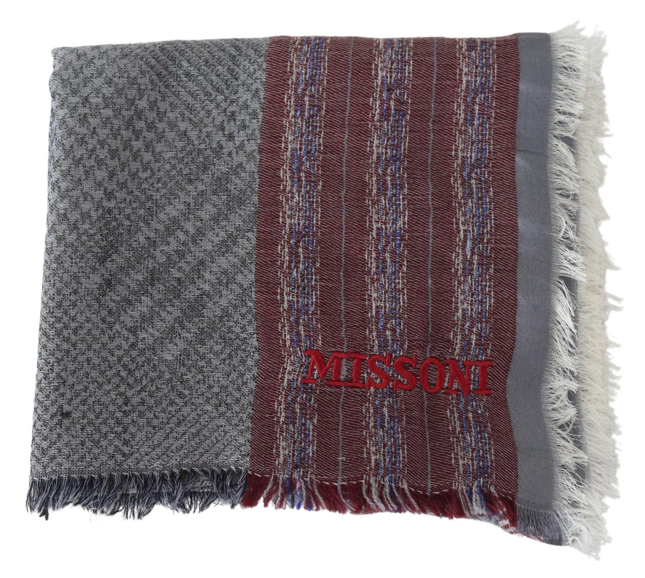 Missoni Multicolor Wool Striped Unisex Neck Wrap Shawl Scarf -   -  Missoni.