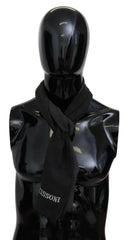 Missoni Gray Wool Unisex Neck Wrap Shawl Fringes Logo Scarf -   -  Missoni.