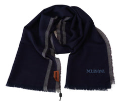 Missoni Multicolor Striped Wool Unisex Wrap Fringes Scarf -   -  Missoni.
