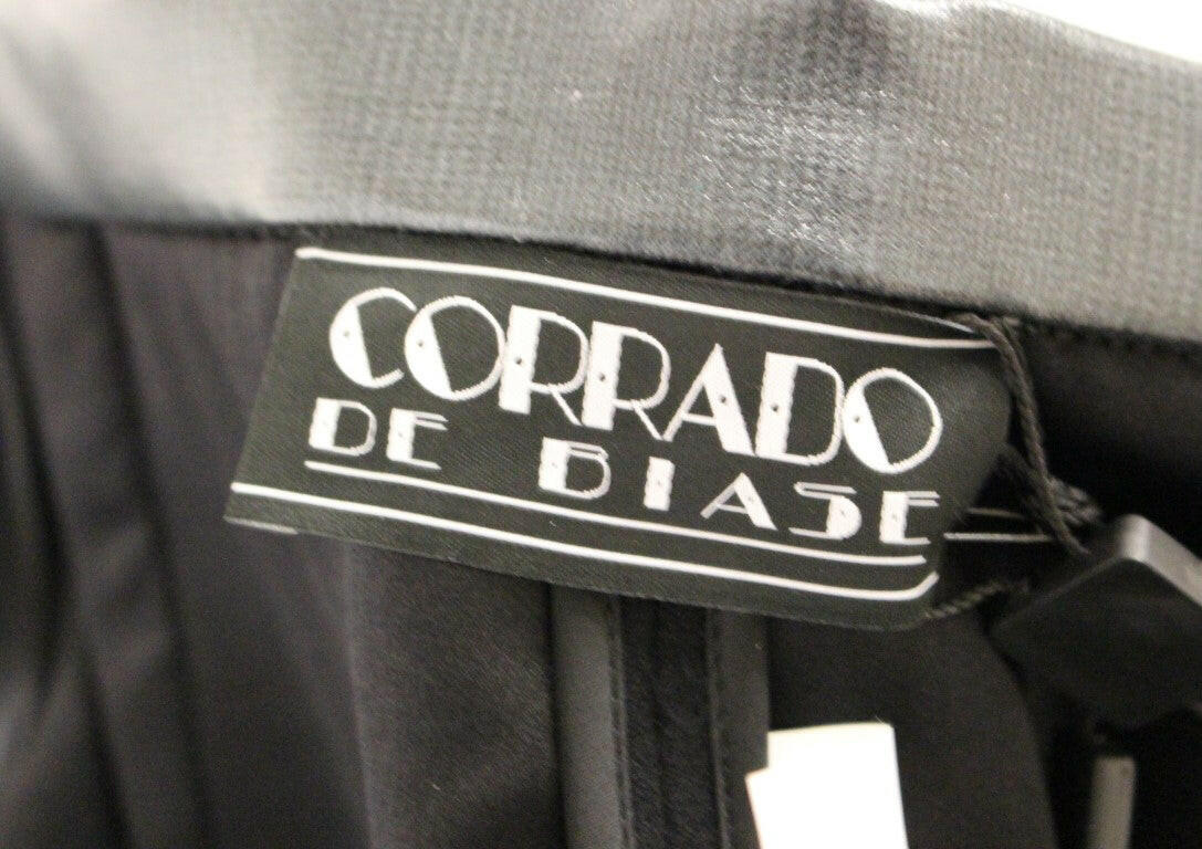 Corrado De Biase Black Metal Buttons Cotto Wool Skirt -   -  Corrado De Biase.