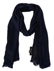 Missoni Blue Wool Knit Unisex Neck Wrap Scarf -   -  Missoni.