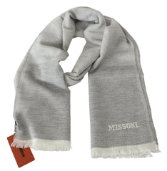 Missoni Beige 100% Wool Unisex Neck Wrap Scarf -   -  Missoni.
