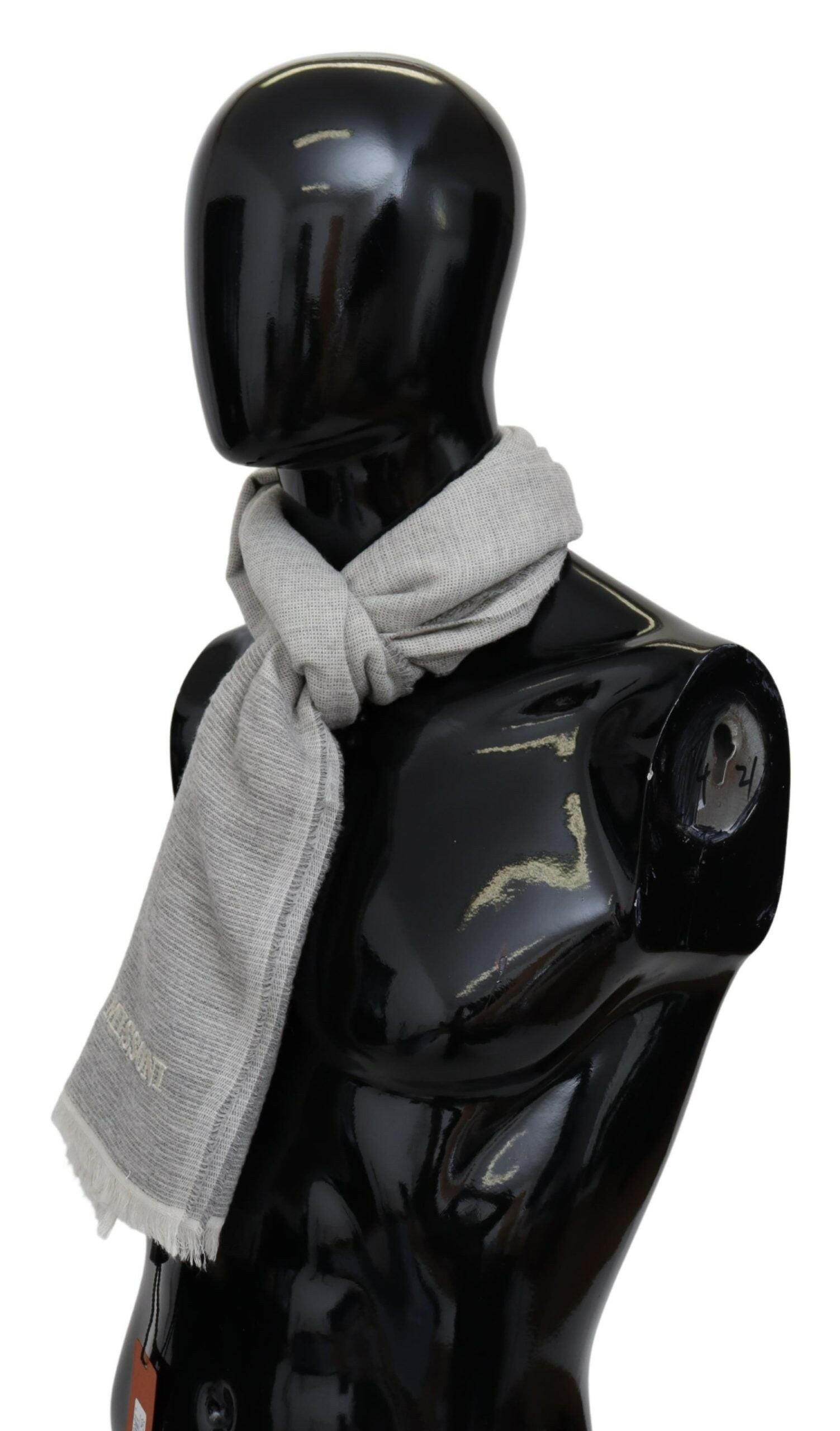 Missoni Beige 100% Wool Unisex Neck Wrap Scarf -   -  Missoni.