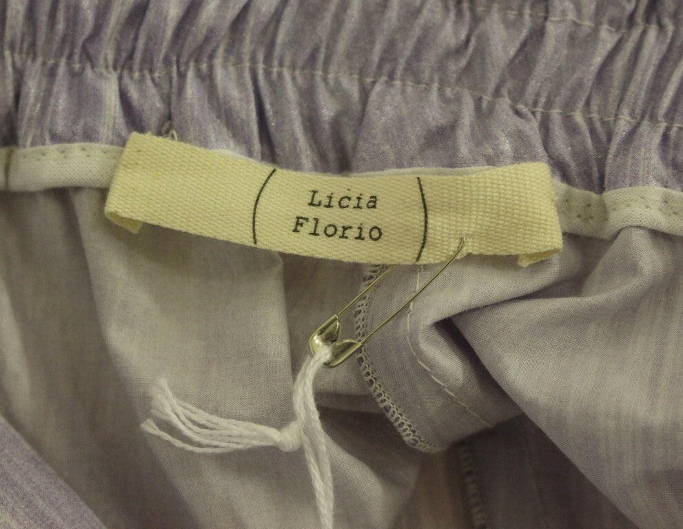 Licia Florio Purple Above-Knee Wrap Shorts -   -  Licia Florio.