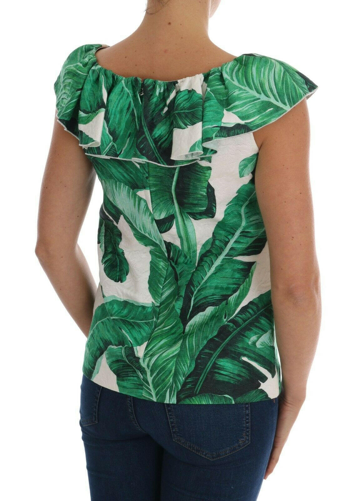 Dolce & Gabbana Pineapple Banana Sequins Blouse T-shirt -   -  Dolce & Gabbana.