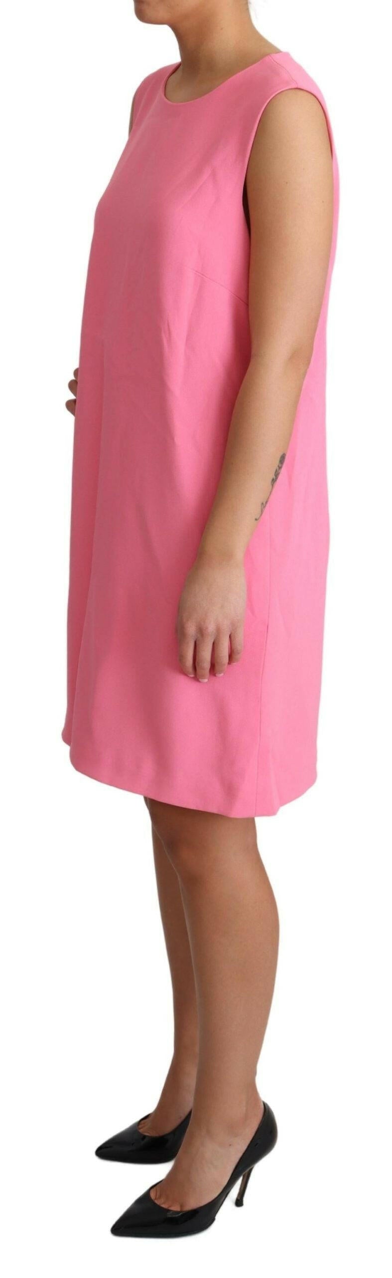 Dolce & Gabbana Pink Shift Sleeveless Knee Length Dress -   -  Dolce & Gabbana.