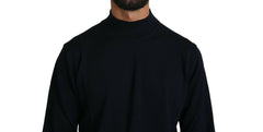 MILA SCHÖN Dark Blue Crewneck Pullover 100% Wool Sweater -   -  MILA SCHÖN.