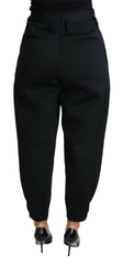 Dolce & Gabbana Black Cropped Dress High Waist Polyester Pants -   -  Dolce & Gabbana.