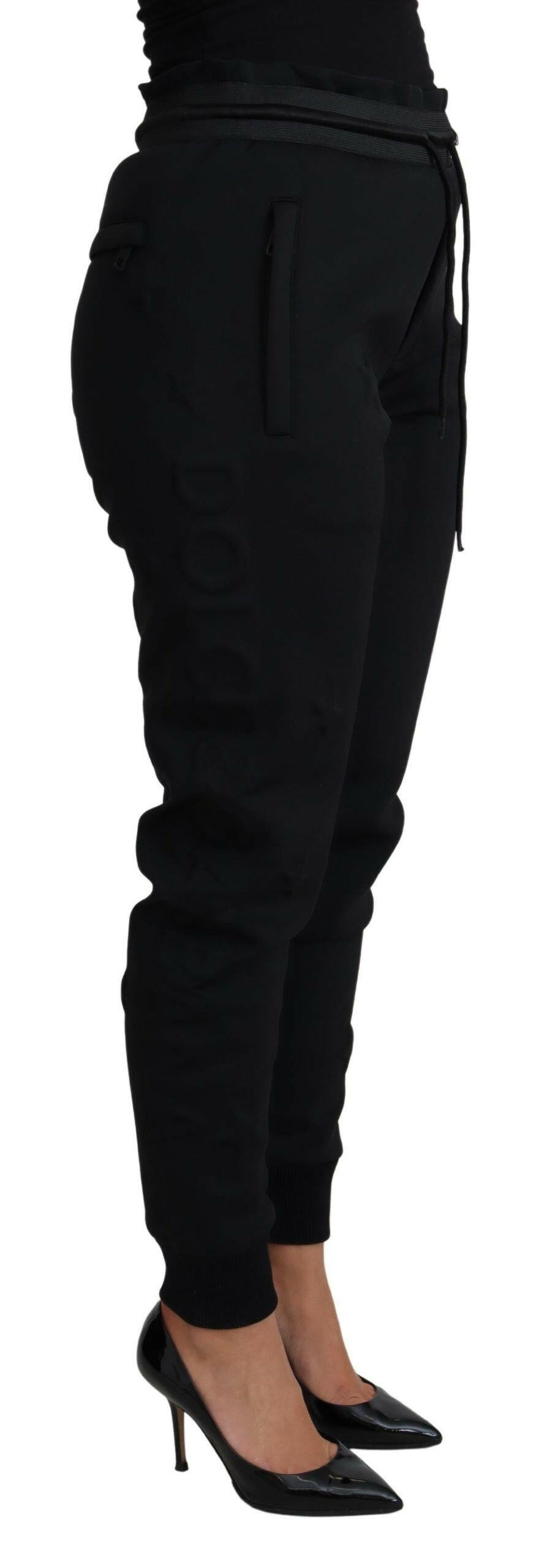 Dolce & Gabbana Black Polyester Neoprene Jogger Trouser Pants -   -  Dolce & Gabbana.