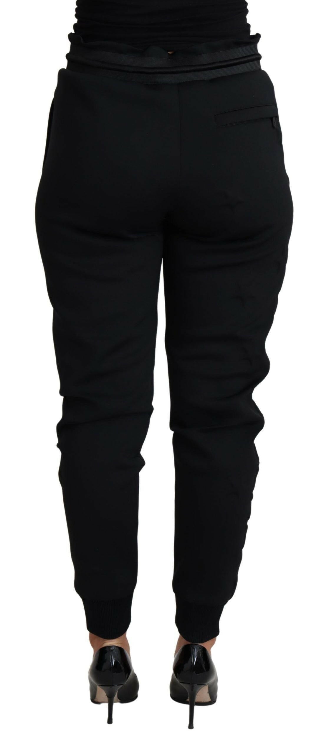 Dolce & Gabbana Black Polyester Neoprene Jogger Trouser Pants -   -  Dolce & Gabbana.