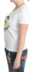Moschino White Cotton Sunny Milano Print T-shirt -   -  Moschino.