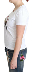 Moschino White Cotton Come Play 4 Us Print Tops T-shirt -   -  Moschino.