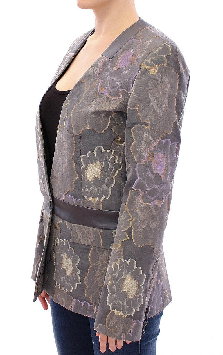 Roberto Fragata Multicolor Silk Floral Cotton Blazer -   -  Roberto Fragata.