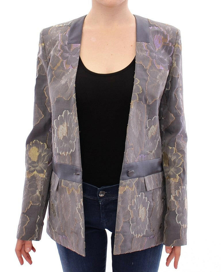 Roberto Fragata Multicolor Silk Floral Cotton Blazer -   -  Roberto Fragata.