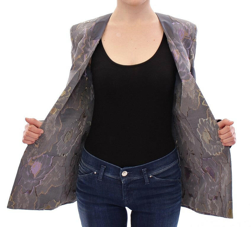 Roberto Fragata Multicolor Silk Floral Cotton Blazer -   -  Roberto Fragata.