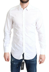 Dolce & Gabbana White Cotton Long Sleeves Formal Shirt -   -  Dolce & Gabbana.